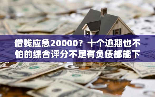 借钱应急20000？十个逾期也不怕的综合评分不足有负债都能下款口子