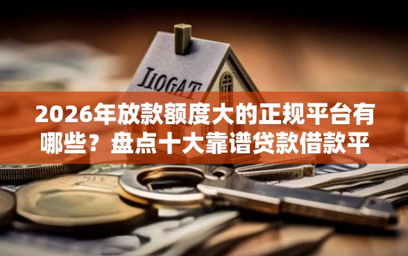 2026年放款额度大的正规平台有哪些？盘点十大靠谱贷款借款平台靠谱