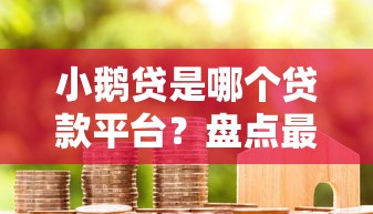 小鹅贷是哪个贷款平台？盘点最新8个银行征信不良带不出来款还可以贷的平台