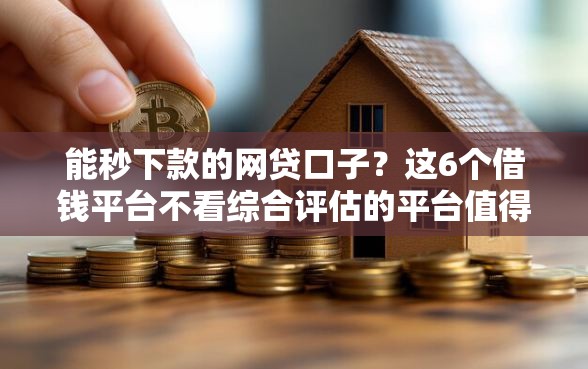 能秒下款的网贷口子？这6个借钱平台不看综合评估的平台值得一试