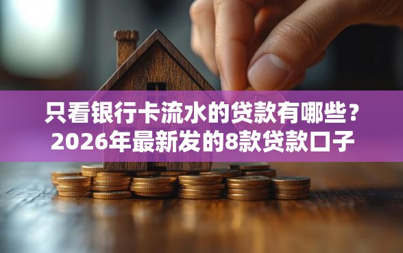 只看银行卡流水的贷款有哪些？2026年最新发的8款贷款口子