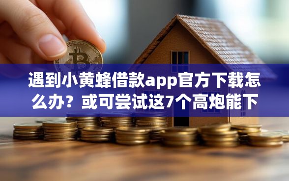 遇到小黄蜂借款app官方下载怎么办？或可尝试这7个高炮能下款的app