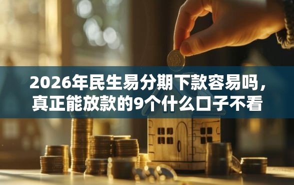 2026年民生易分期下款容易吗，真正能放款的9个什么口子不看征信必下款推荐