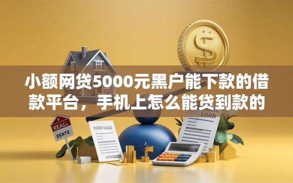小额网贷5000元黑户能下款的借款平台,手机上怎么能贷到款的8个平台介绍 小额网贷5000元黑户能下款的借款平台,手机上怎么能贷到款的8个平台介绍