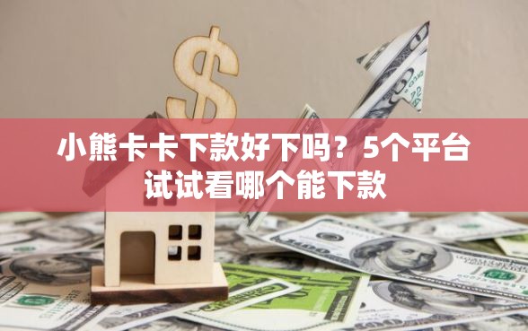 小熊卡卡下款好下吗？5个平台试试看哪个能下款