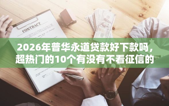 2026年普华永道贷款好下款吗，超热门的10个有没有不看征信的贷款平台推荐
