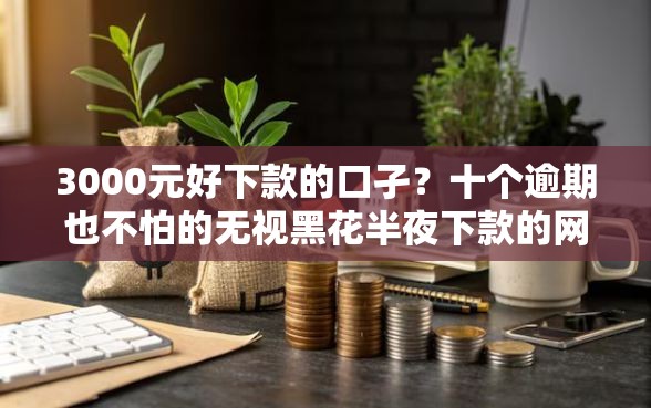 3000元好下款的口孑？十个逾期也不怕的无视黑花半夜下款的网贷口子