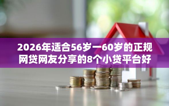 2026年适合56岁一60岁的正规网贷网友分享的8个小贷平台好借款我觉得不错！