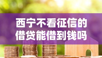 西宁不看征信的借贷能借到钱吗？2000元无门槛借款6个平台推荐
