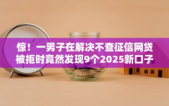 惊！一男子在解决不查征信网贷被拒时竟然发现9个2025新口子，事后分享了出来