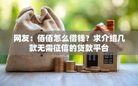 网友:佰佰怎么借钱?求介绍几款无需征信的贷款平台 网友:佰佰怎么借钱?求介绍几款无需征信的贷款平台
