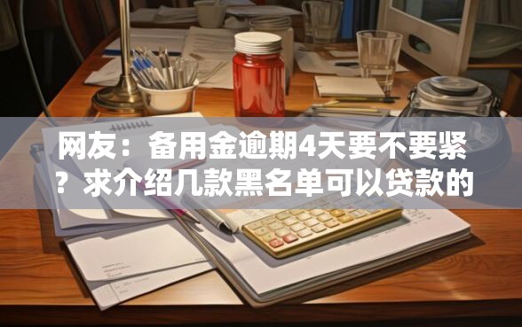 网友：备用金逾期4天要不要紧？求介绍几款黑名单可以贷款的平台