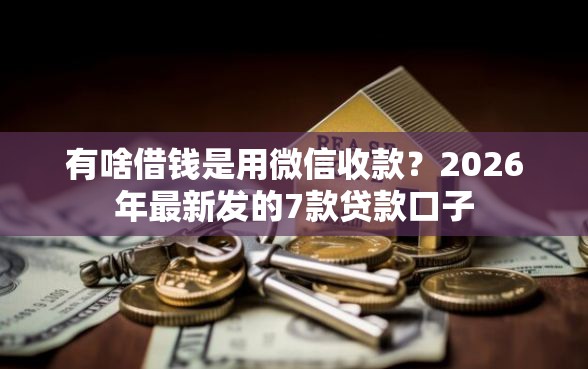 有啥借钱是用微信收款？2026年最新发的7款贷款口子