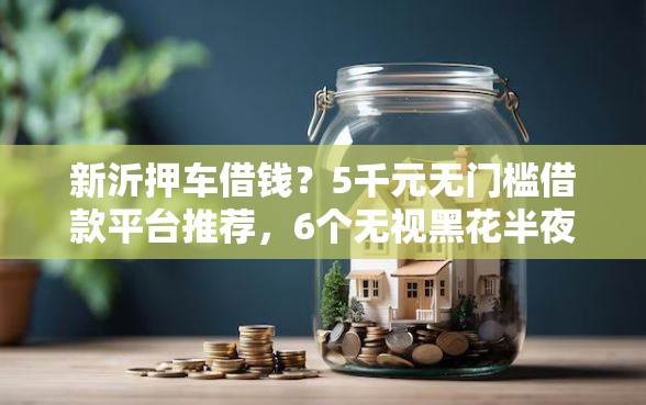新沂押车借钱？5千元无门槛借款平台推荐，6个无视黑花半夜下款的网贷平台盘点
