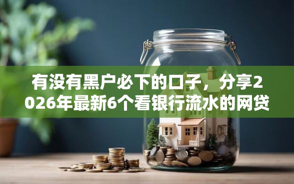 有没有黑户必下的口子，分享2026年最新6个看银行流水的网贷口子