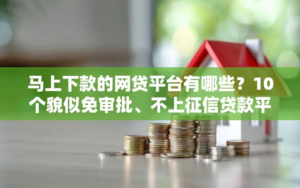马上下款的网贷平台有哪些？10个貌似免审批、不上征信贷款平台查询合集