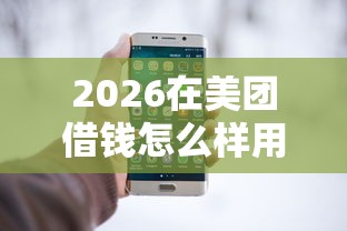 2026在美团借钱怎么样用微信，差2千元就选这7个平台