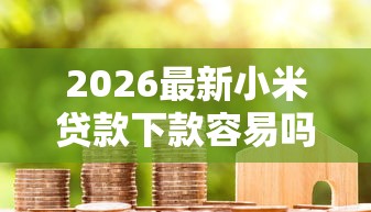 2026最新小米贷款下款容易吗，总结十个同城贷款平台！