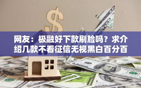 网友：极融好下款刷脸吗？求介绍几款不看征信无视黑白百分百下款