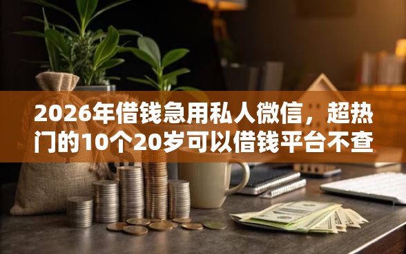 2026年借钱急用私人微信，超热门的10个20岁可以借钱平台不查征信的软件推荐