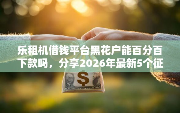 乐租机借钱平台黑花户能百分百下款吗，分享2026年最新5个征信花了能下款的平台