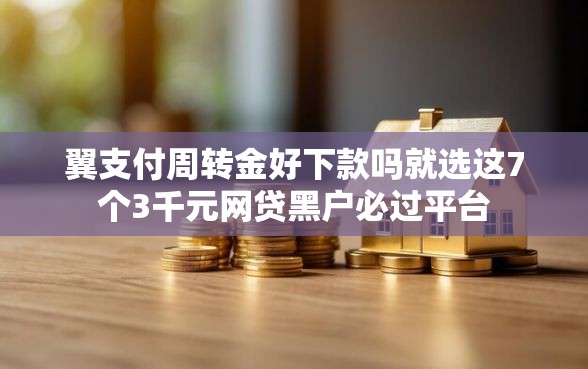 翼支付周转金好下款吗就选这7个3千元网贷黑户必过平台
