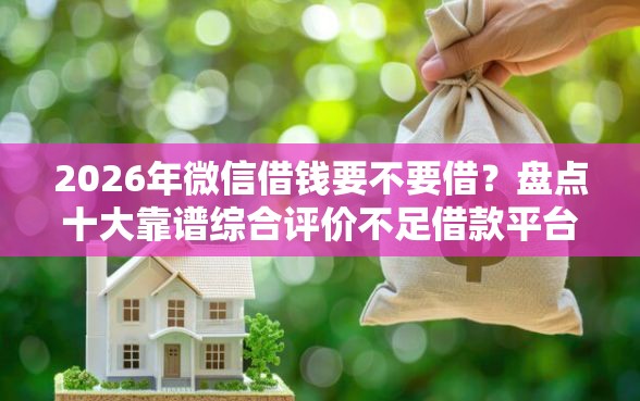 2026年微信借钱要不要借？盘点十大靠谱综合评价不足借款平台能够借到钱