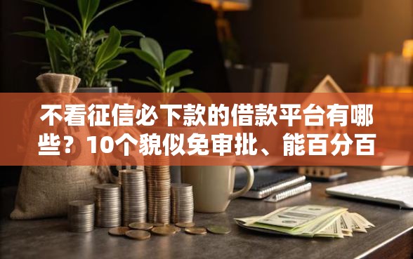不看征信必下款的借款平台有哪些？10个貌似免审批、能百分百通过的网贷软件合集