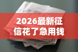 2026最新征信花了急用钱怎么办（支持支付宝），5个购物贷款平台无私分享