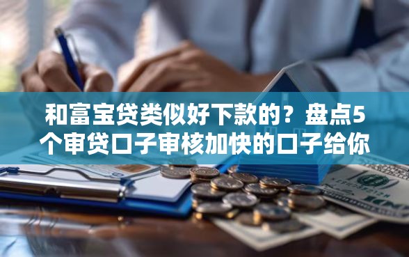 和富宝贷类似好下款的？盘点5个审贷口子审核加快的口子给你参考