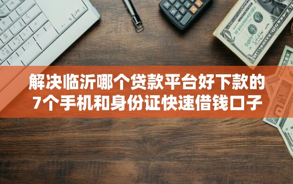 解决临沂哪个贷款平台好下款的7个手机和身份证快速借钱口子分享