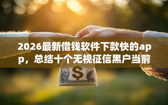 2026最新借钱软件下款快的app,总结十个无视征信黑户当前逾期必下款的口子! 2026最新借钱软件下款快的app,总结十个无视征信黑户当前逾期必下款的口子!