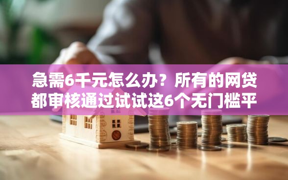 急需6千元怎么办？所有的网贷都审核通过试试这6个无门槛平台