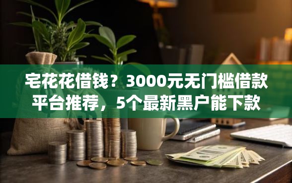 宅花花借钱？3000元无门槛借款平台推荐，5个最新黑户能下款的app口子盘点