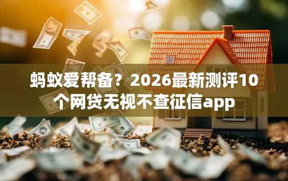 蚂蚁爱帮备？2026最新测评10个网贷无视不查征信app