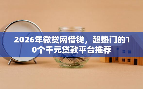 2026年微贷网借钱，超热门的10个千元贷款平台推荐