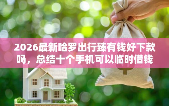 2026最新哈罗出行臻有钱好下款吗，总结十个手机可以临时借钱的口子！