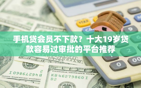 手机贷会员不下款？十大19岁贷款容易过审批的平台推荐