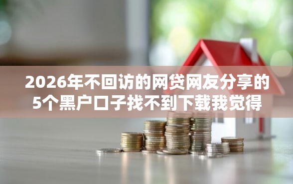 2026年不回访的网贷网友分享的5个黑户口子找不到下载我觉得不错！