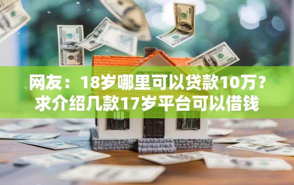 网友：18岁哪里可以贷款10万？求介绍几款17岁平台可以借钱