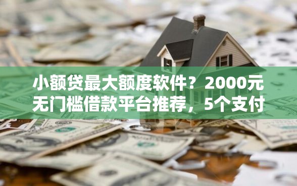 小额贷最大额度软件？2000元无门槛借款平台推荐，5个支付宝借钱平台盘点