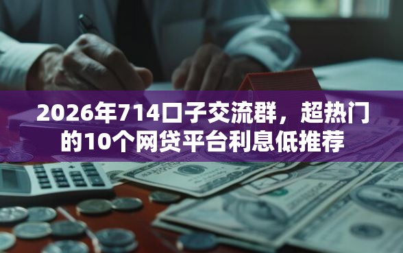 2026年714口子交流群，超热门的10个网贷平台利息低推荐