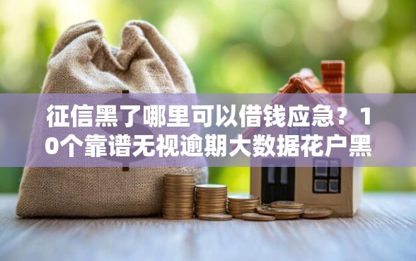 征信黑了哪里可以借钱应急？10个靠谱无视逾期大数据花户黑户软件推荐