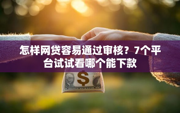 怎样网贷容易通过审核？7个平台试试看哪个能下款