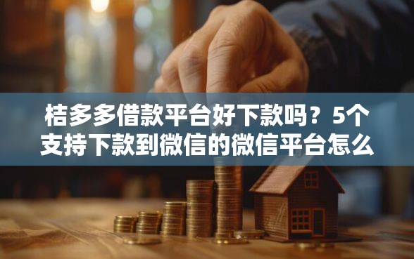 桔多多借款平台好下款吗？5个支持下款到微信的微信平台怎么借钱