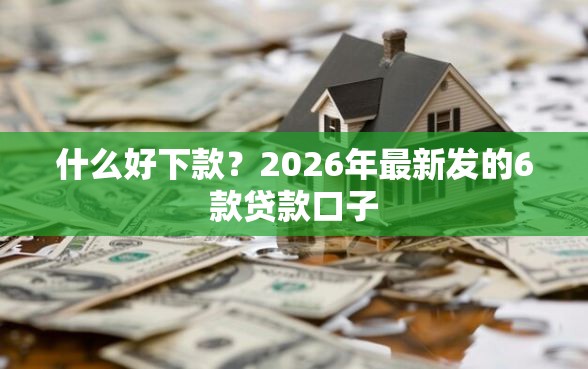什么好下款?2026年最新发的6款贷款口子 什么好下款?2026年最新发的6款贷款口子