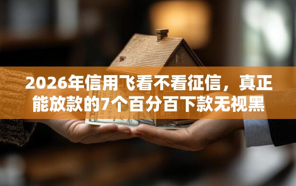 2026年信用飞看不看征信,真正能放款的7个百分百下款无视黑白户网贷口子推荐 2026年信用飞看不看征信,真正能放款的7个百分百下款无视黑白户网贷口子推荐