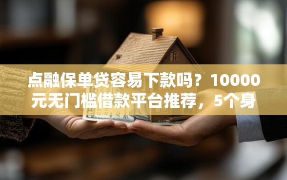 点融保单贷容易下款吗?10000元无门槛借款平台推荐,5个身份证就能贷款的平台盘点 点融保单贷容易下款吗?10000元无门槛借款平台推荐,5个身份证就能贷款的平台盘点