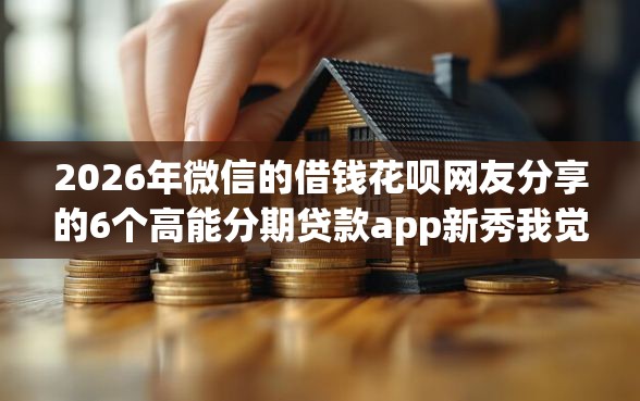 2026年微信的借钱花呗网友分享的6个高能分期贷款app新秀我觉得不错！