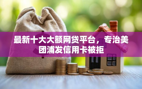 最新十大大额网贷平台，专治美团浦发信用卡被拒